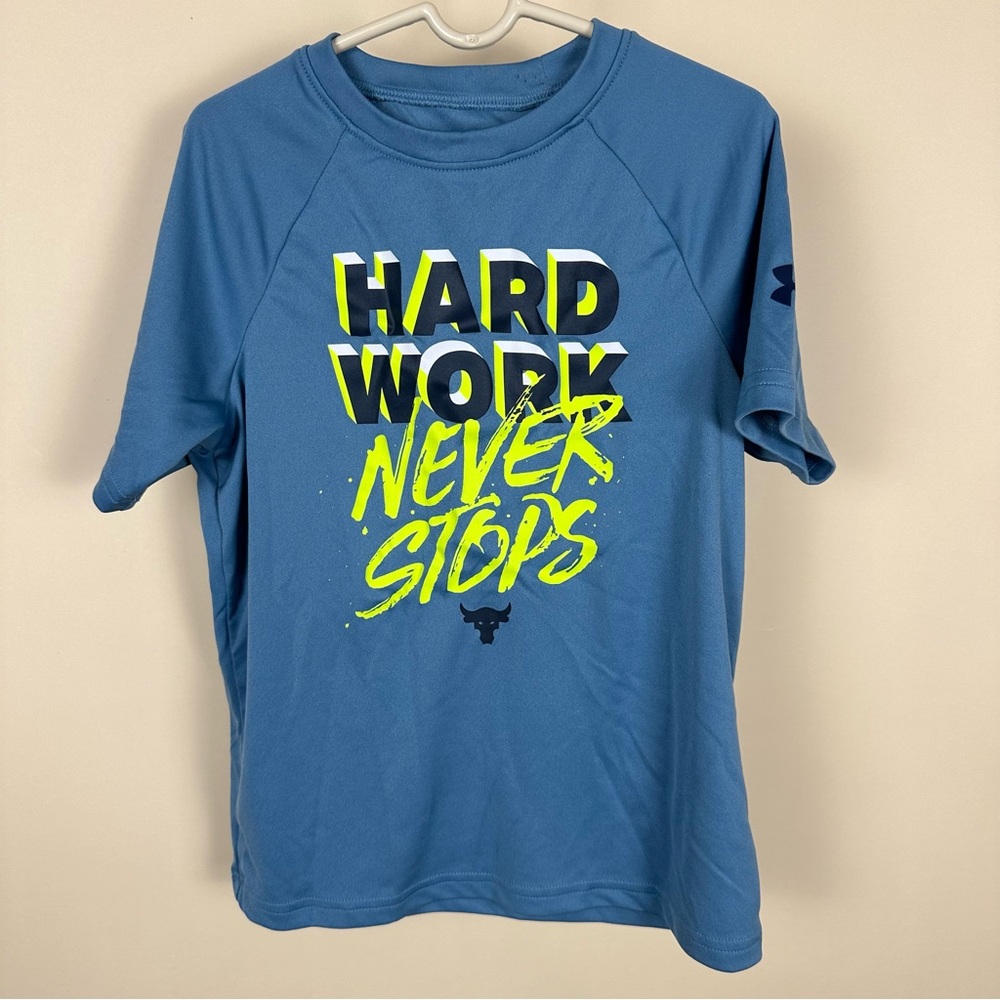 Under Armour Kids Graphic Loose T-Shirt Size YOUTH Medium - Blue